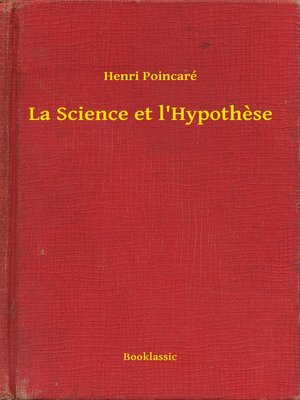 cover image of La Science et l'Hypothese